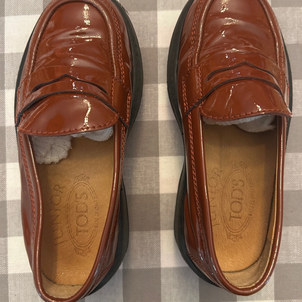 Tod's Children’s Patent Leather Loafers 🌟